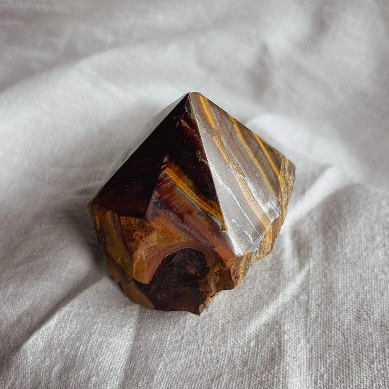 punta grezza - Occhio di Tigre ed Ematite